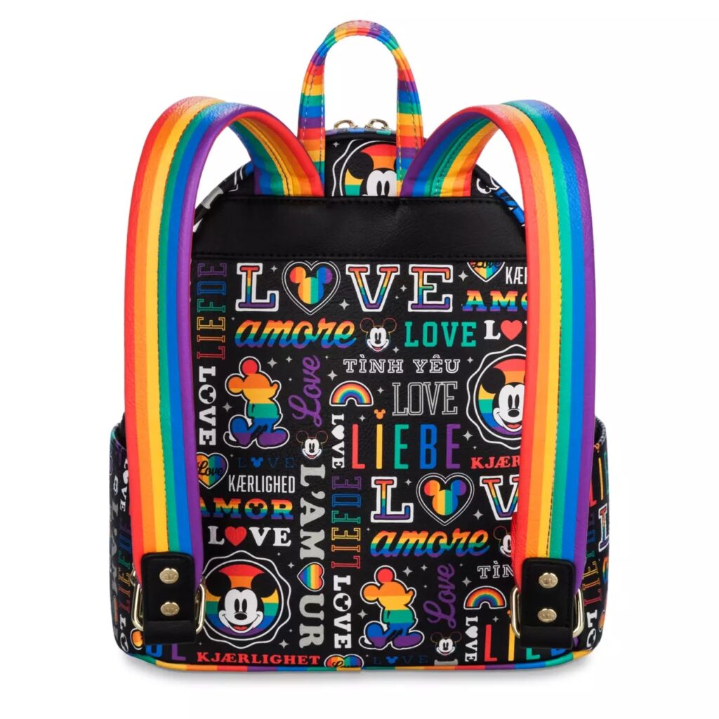 Mickey Mouse Loungefly Mini Backpack – Disney Pride Collection - Back