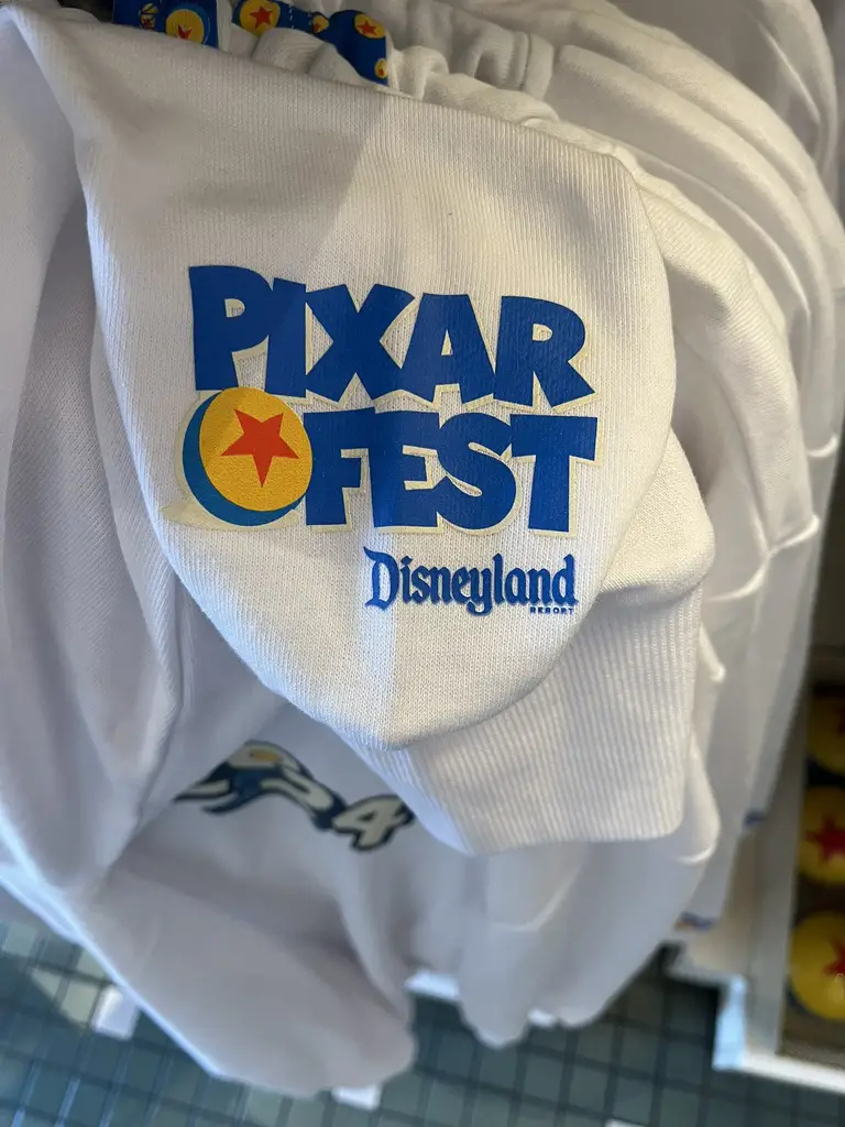 Pixar Fest Dated Zip-Up White Hoodie - Sleeve