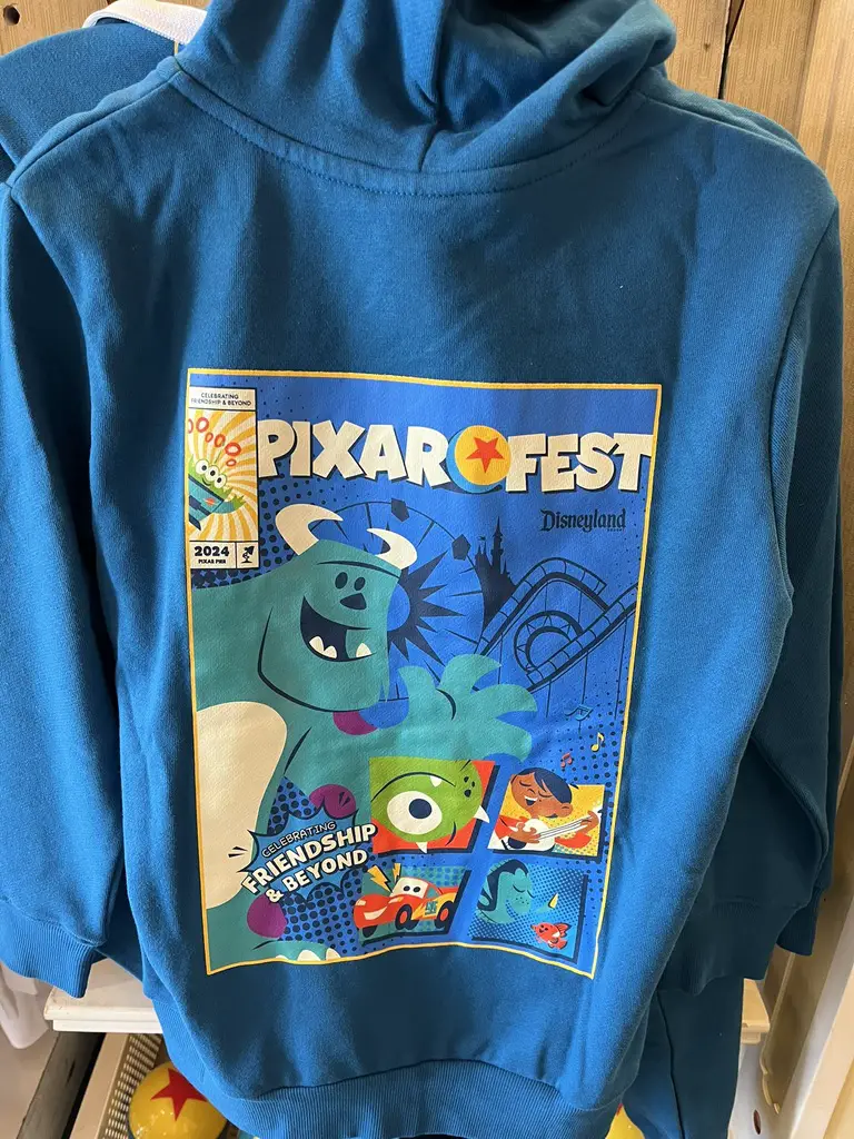 Pixar Fest Kids Zip-Up Blue Hoodie - Back