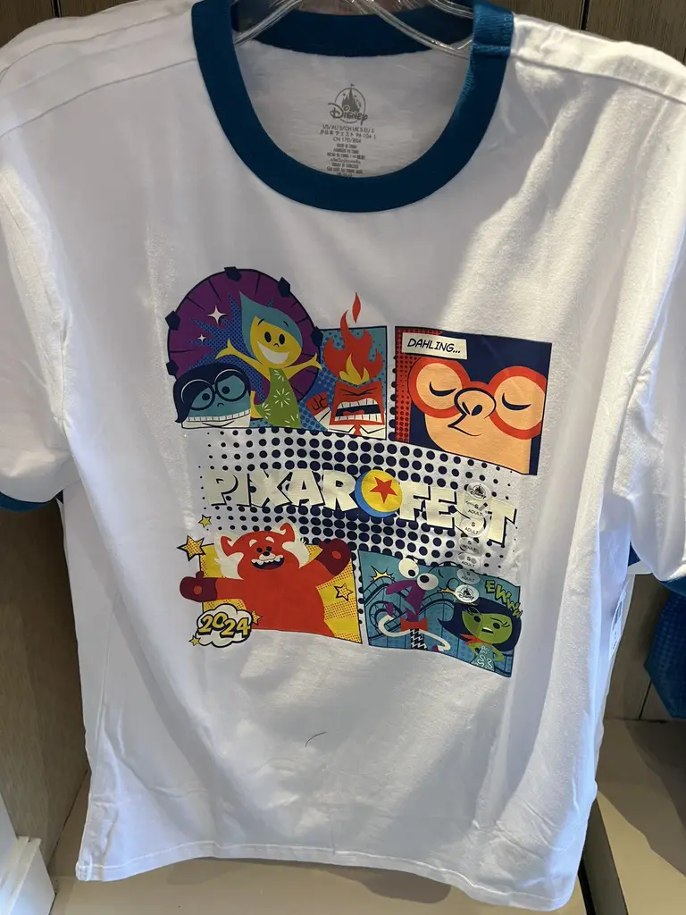 Pixar Fest White Ringer Adult T-Shirt