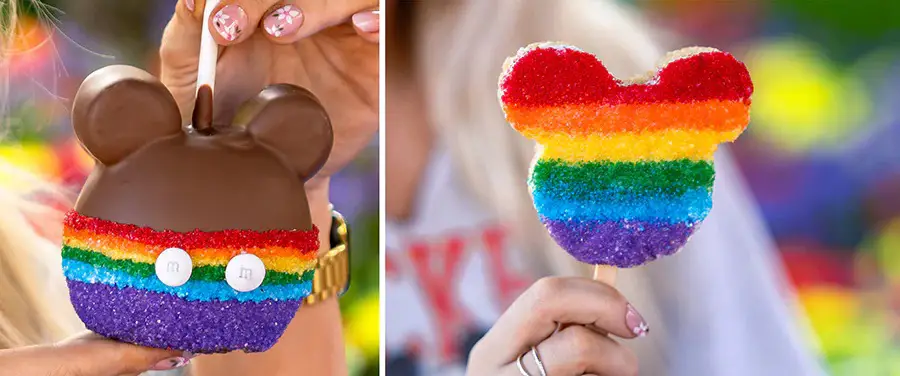 Rainbow Mickey Apple & Cereal Treat