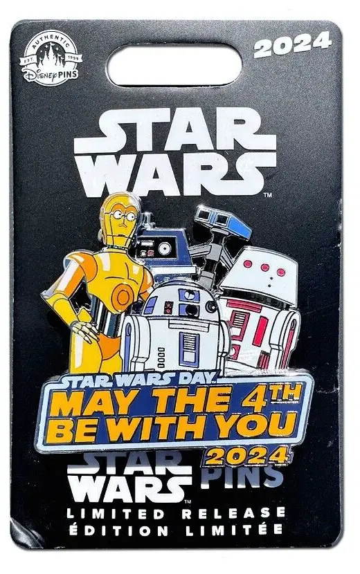 Star Wars Day 2024 ''May The 4th Be With You'' Droids Pin