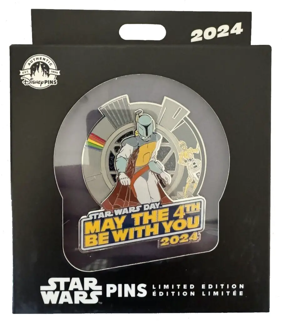 Star Wars Day 2024 ''May The 4th Be With You'' Jumbo Boba Fett Pin