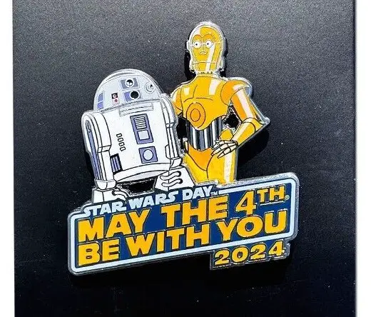 Star Wars Day 2024 ''May The 4th Be With You'' R2-D2 C-3PO Pin - Featured Image