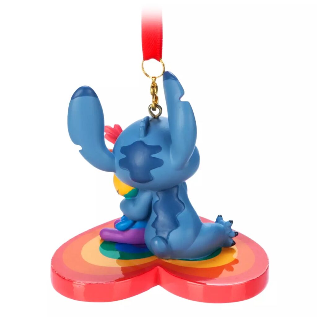 Stitch and Scrump Sketchbook Ornament – Disney Pride Collection - Back
