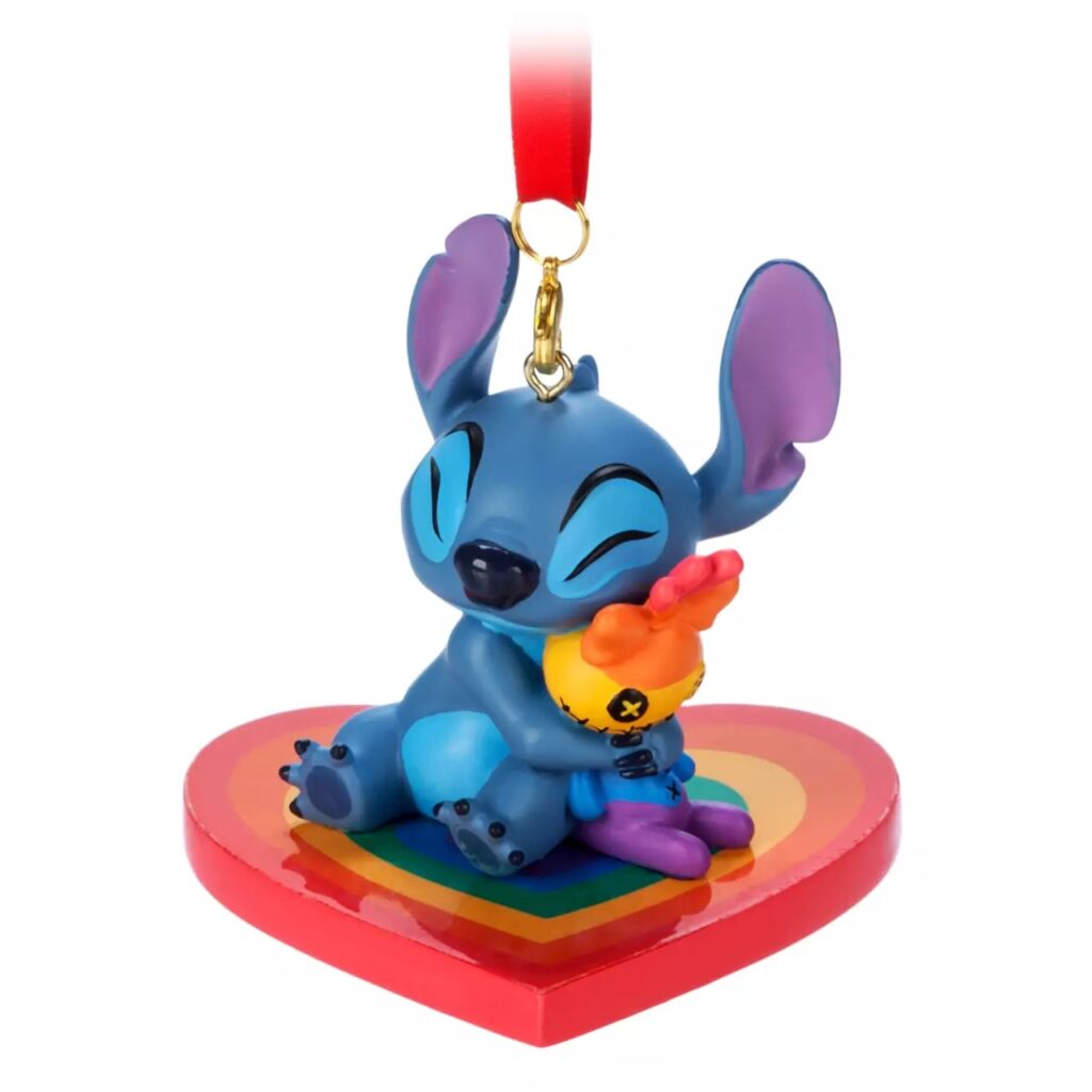 Stitch and Scrump Sketchbook Ornament – Disney Pride Collection - Front