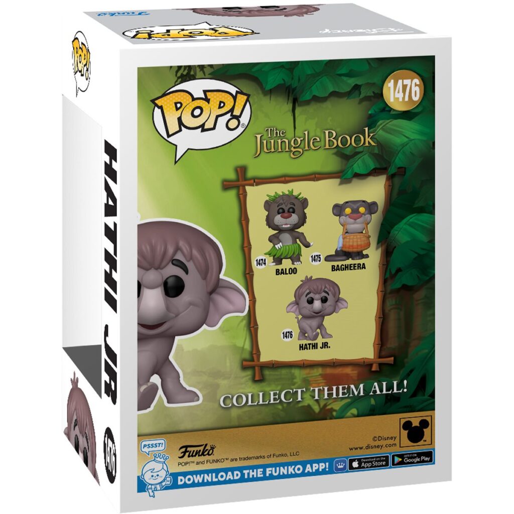 The Jungle Book Hathi Jr. Funko Pop! Vinyl Figure #1476 - Box Back