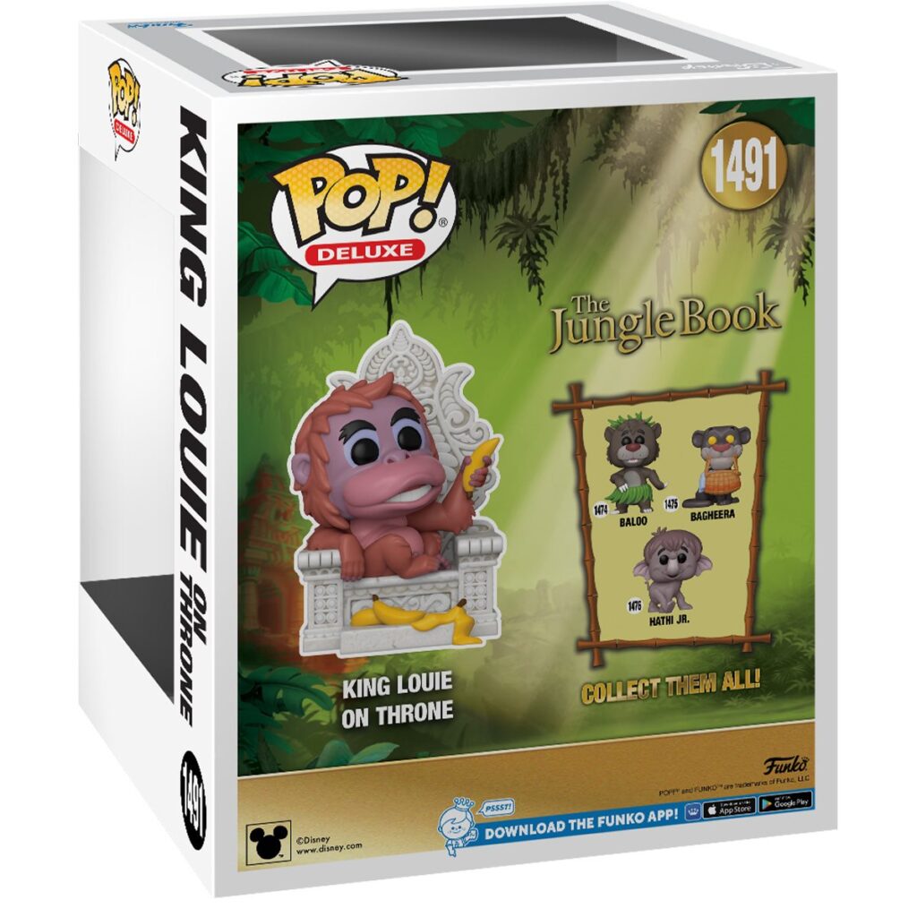 The Jungle Book King Louie on Throne Deluxe Funko Pop! Vinyl Figure #1491 - Box Back