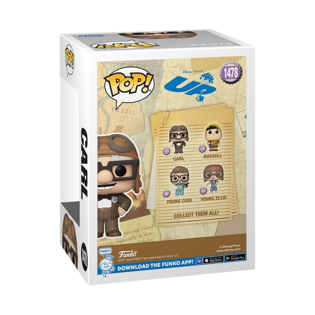 Up Carl Funko Pop! Vinyl Figure #1478 - Box Back