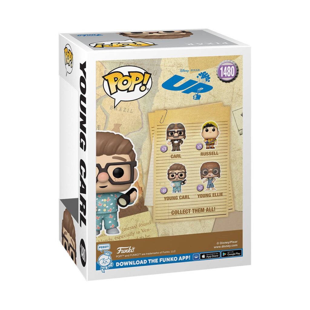 Up Young Carl with Flashlight Funko Pop! Vinyl Figure #1480 - Box Back