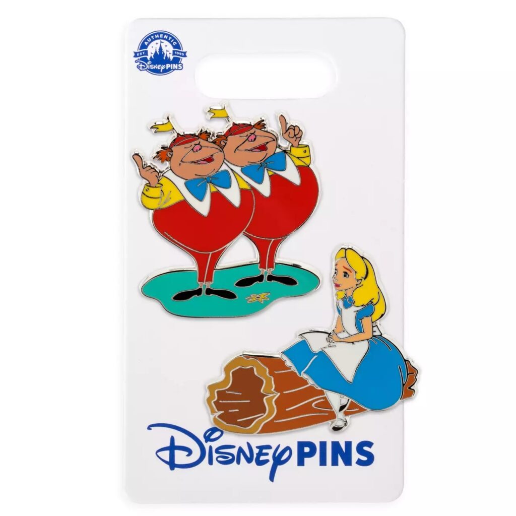 Alice in Wonderland Pin Set – 2-Pc.