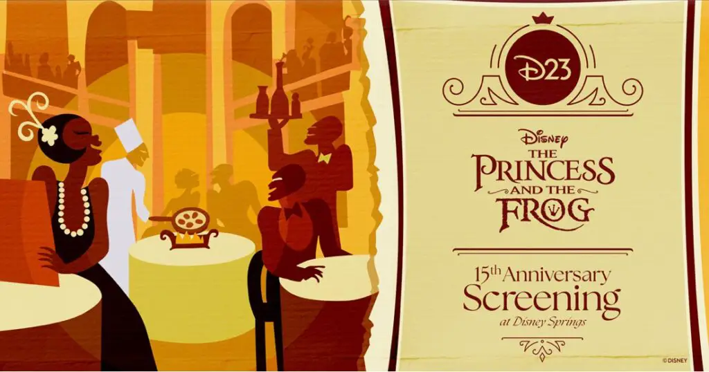 D23 Disney The Princess and the Frog 15th Anniversary Movie Screening