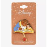 Disney Beauty and the Beast Belle & Beast Reading Dangling Charm Enamel Pin — BoxLunch Exclusive