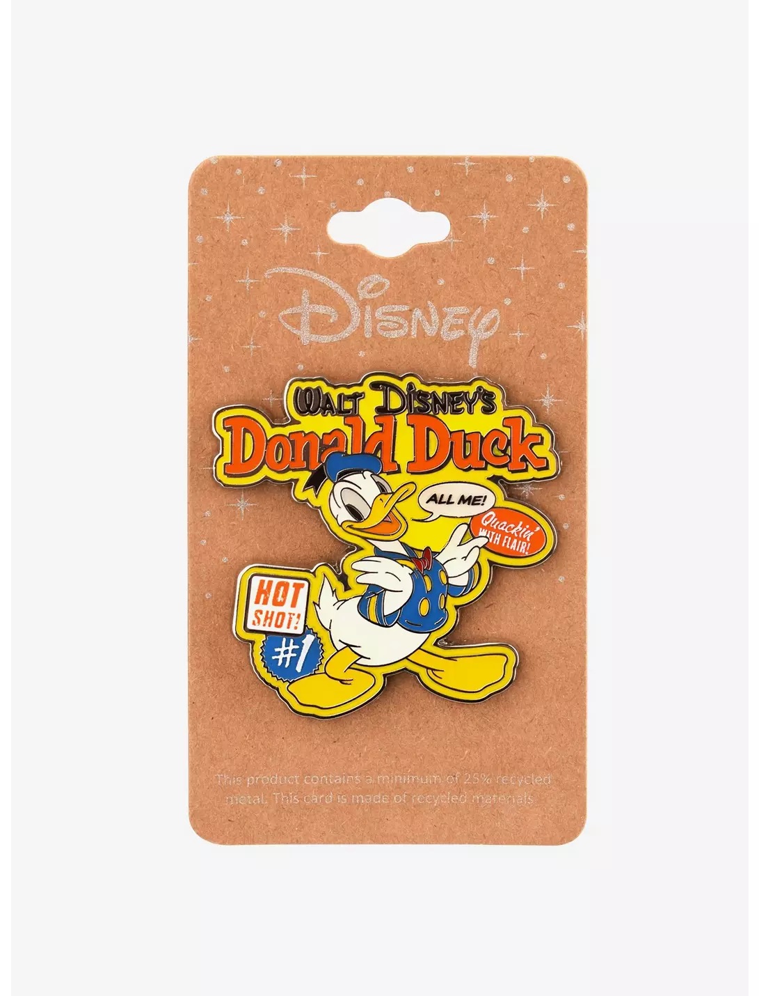 Disney Donald Duck Classic Cartoon Enamel Pin — BoxLunch Exclusive - On Card