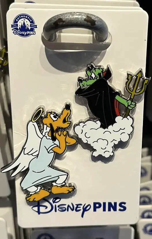 Disney Pins Pluto Angel & Devil Open Edition Pin Set