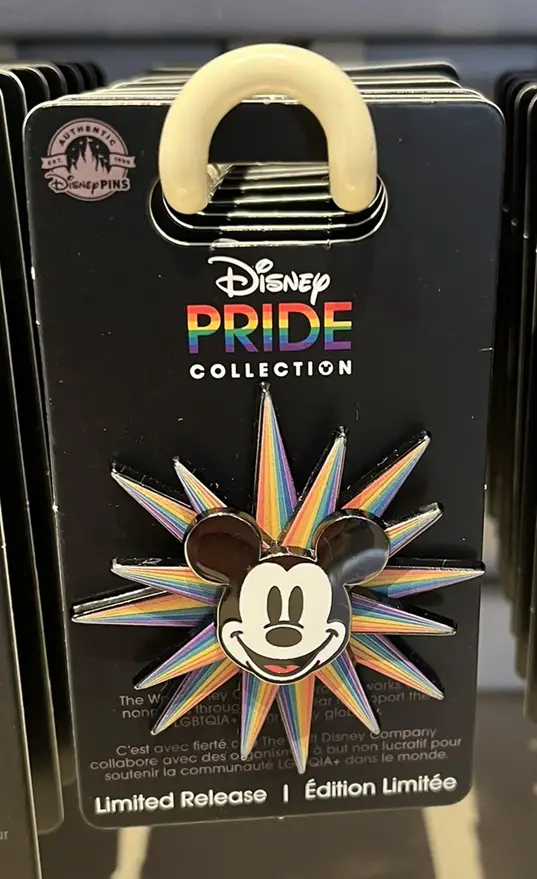 Disney Pride Mickey Mouse Spinner Pin