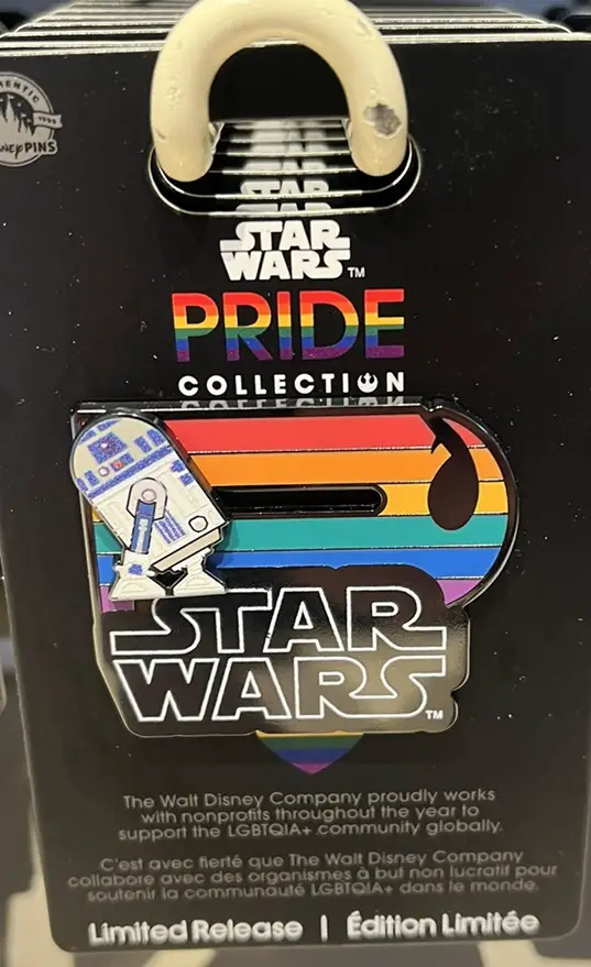 Disney Pride Star Wars R2-D2 Limited Release Slider Pin