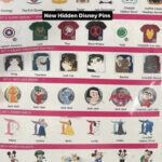 Disneyland Hidden Disney 2024 Pins Preview Sheet