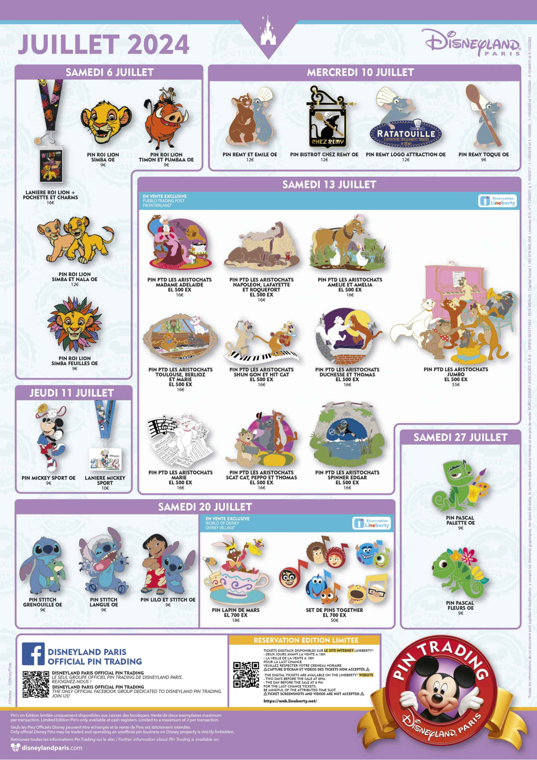 Disneyland Paris July 2024 Pins | Disney Mouseketeer