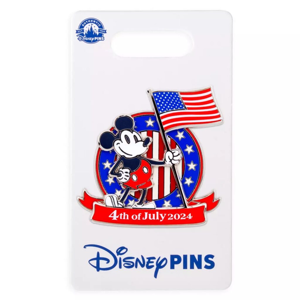 Mickey Mouse Americana 4th of July 2024 Pin – Limited Release
