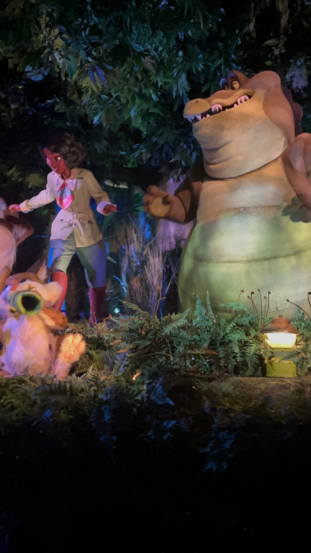 Tiana's Bayou Adventure Attraction - Tiana with Critters Band Animatronics