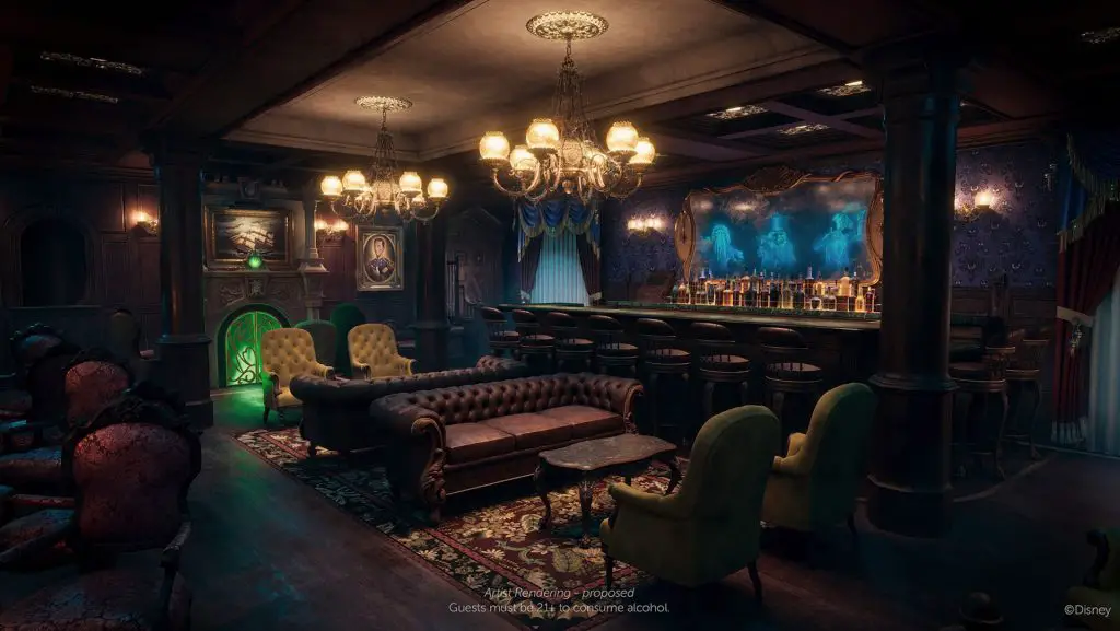 Disney Cruise Line Disney Destiny Haunted Mansion Parlor