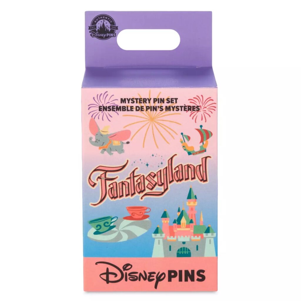 Fantasyland Mystery Pin Blind Pack – 2-Pc. – Disneyland - Mystery Blind Box