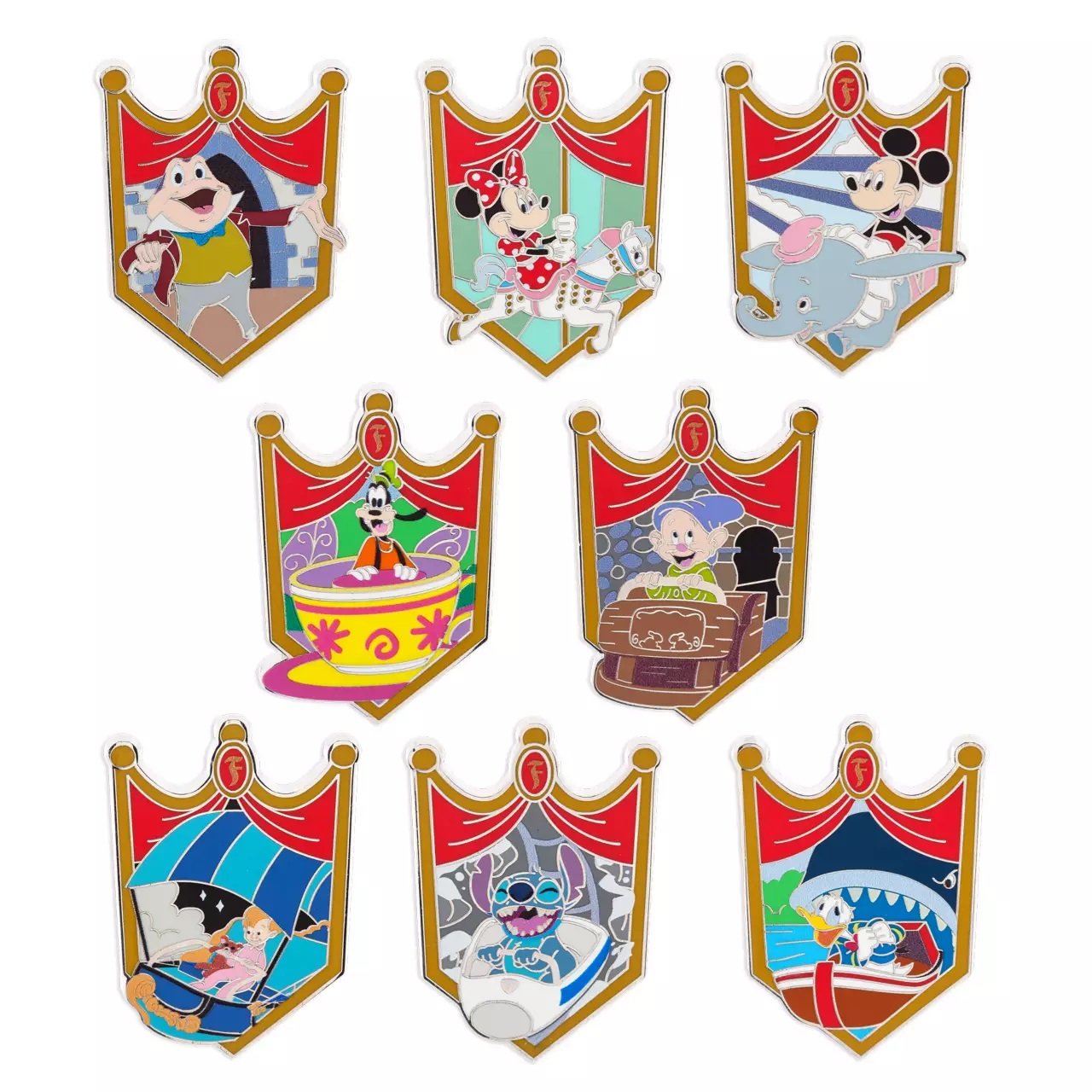 Fantasyland Mystery Pin Blind Pack – 2-Pc. – Disneyland