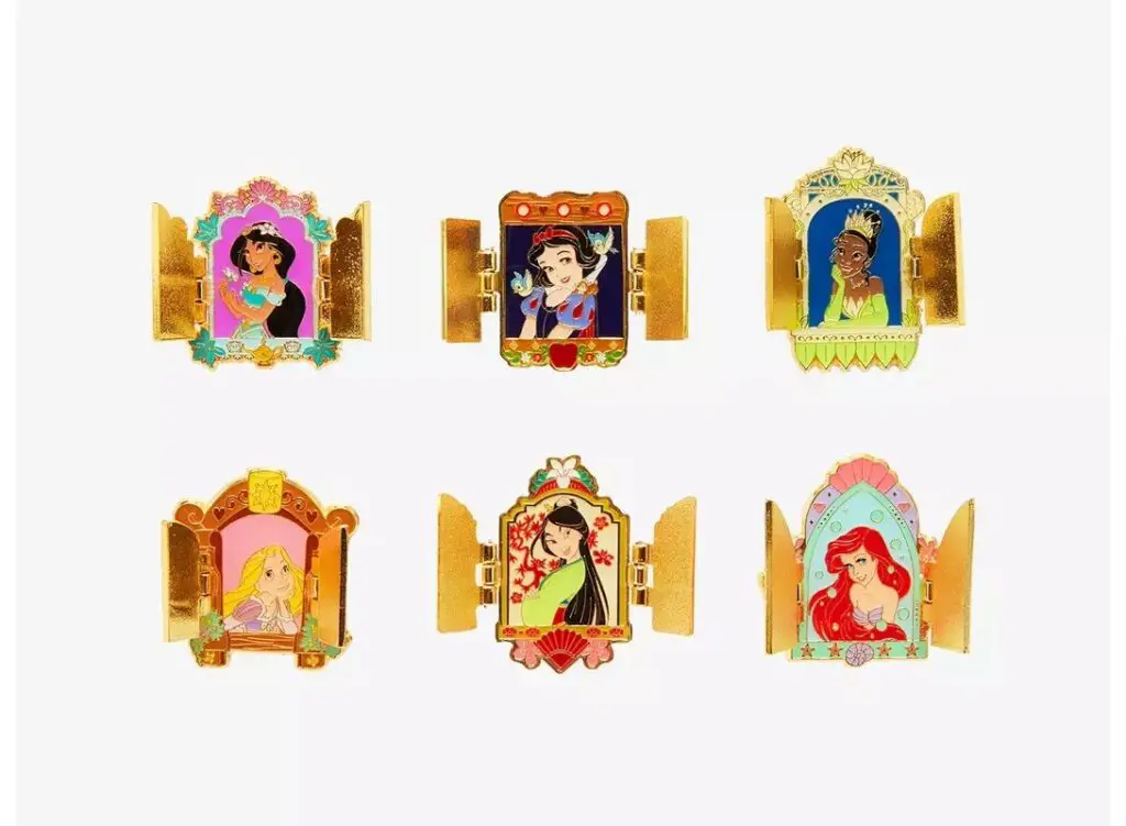 Loungefly Disney Princess Hinged Window Blind Box Enamel Pin - Window Opened