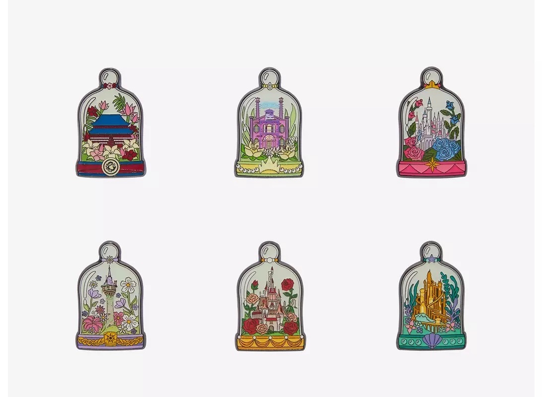 Loungefly Disney Princess Terrarium Blind Box Enamel Pin