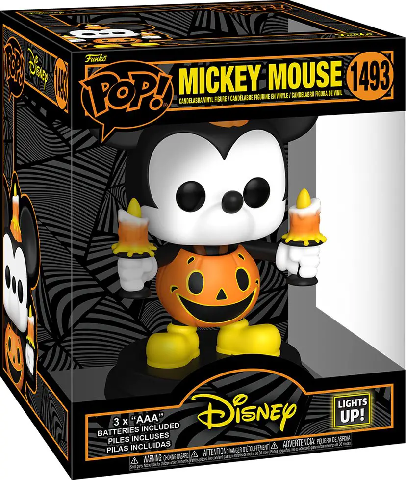 Mickey Mouse Halloween Light-Up Super Funko Pop! Vinyl Figure #1493 - Box Front