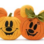 Mickey and Minnie Mouse Pumpkin Halloween Throw Pillow