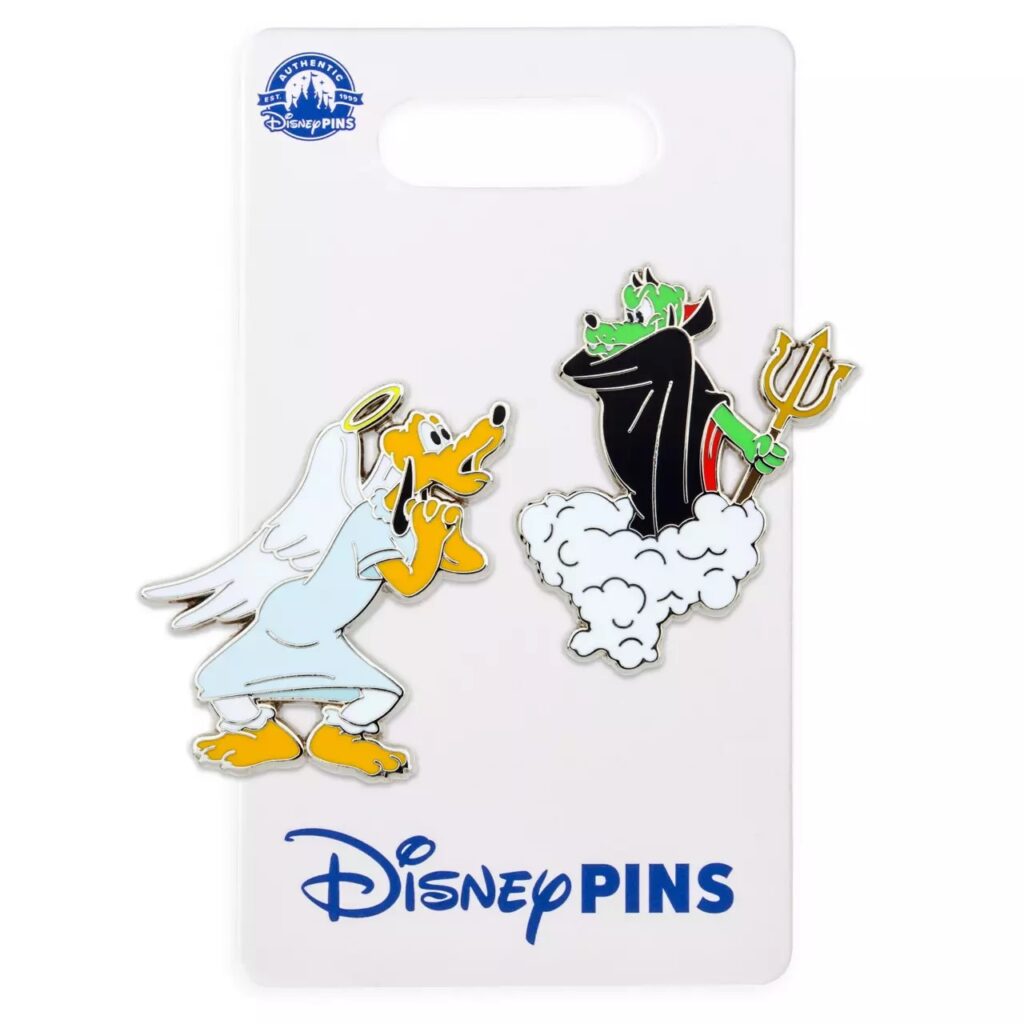 Pluto Angel and Devil Pin Set – Lend a Paw