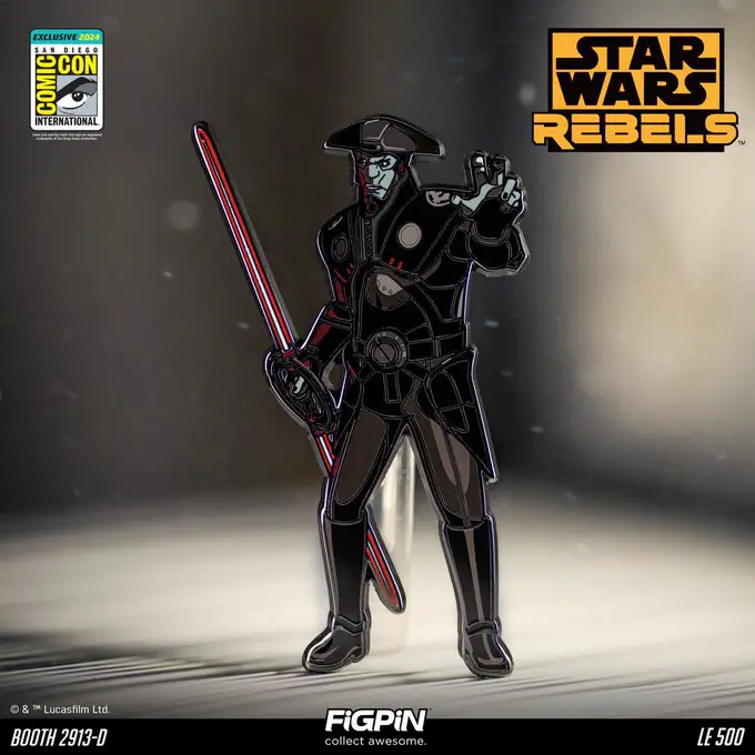 SDCC Figpin Exclusive Star Wars Rebels Fifth Brother Inquisitor LE Pin