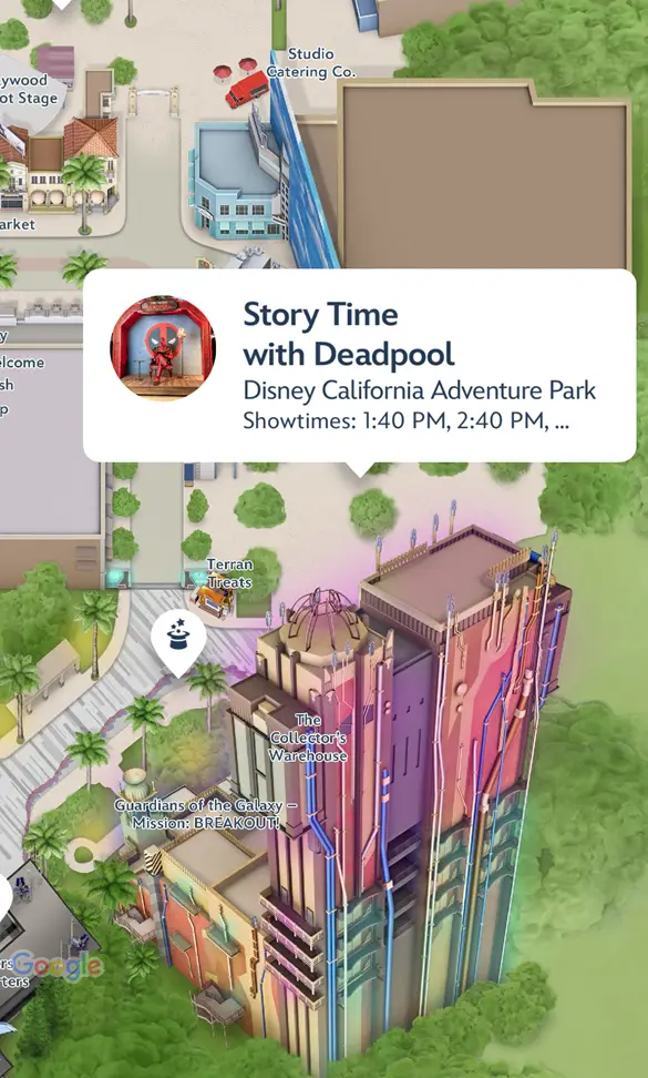 Story Time with Deadpool Location