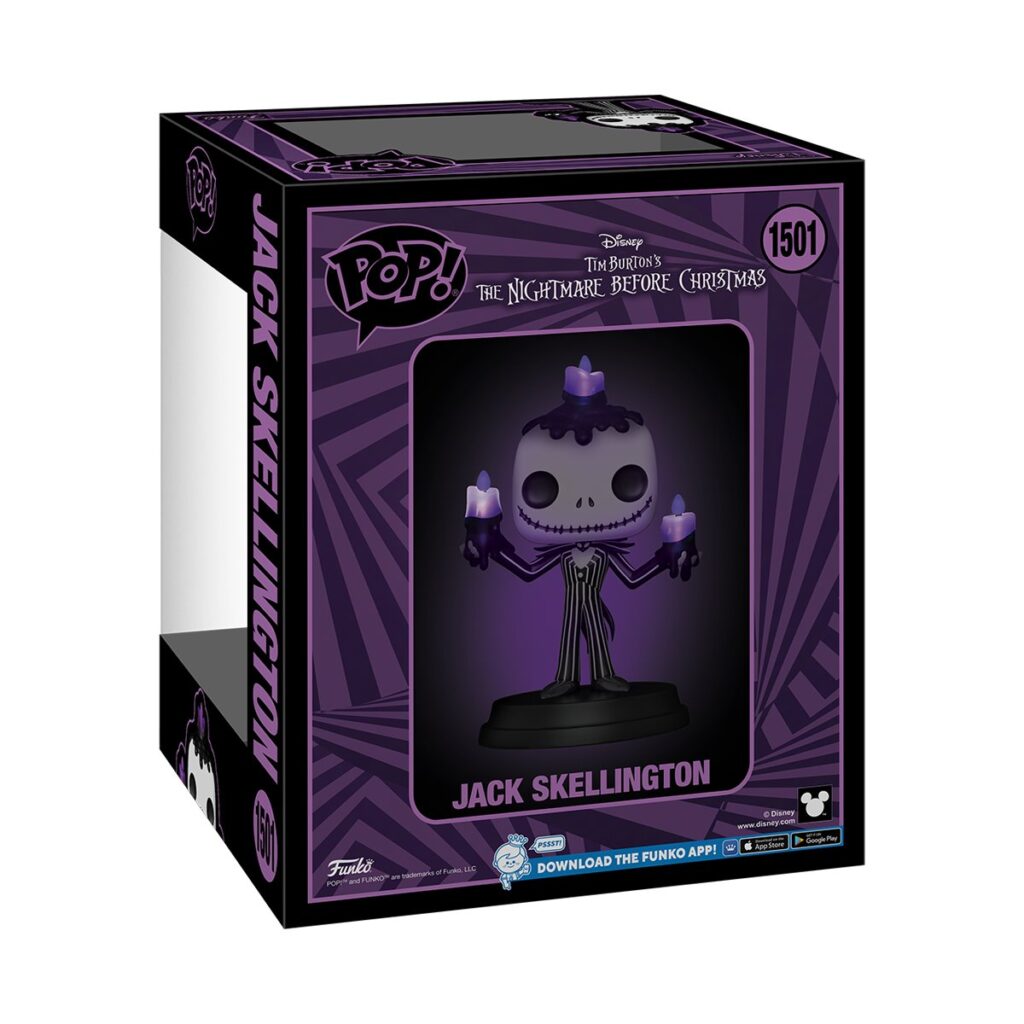 The Nightmare Before Christmas Jack Skellington Halloween Light-Up Super Funko Pop! Vinyl Figure #1501 - Box Back