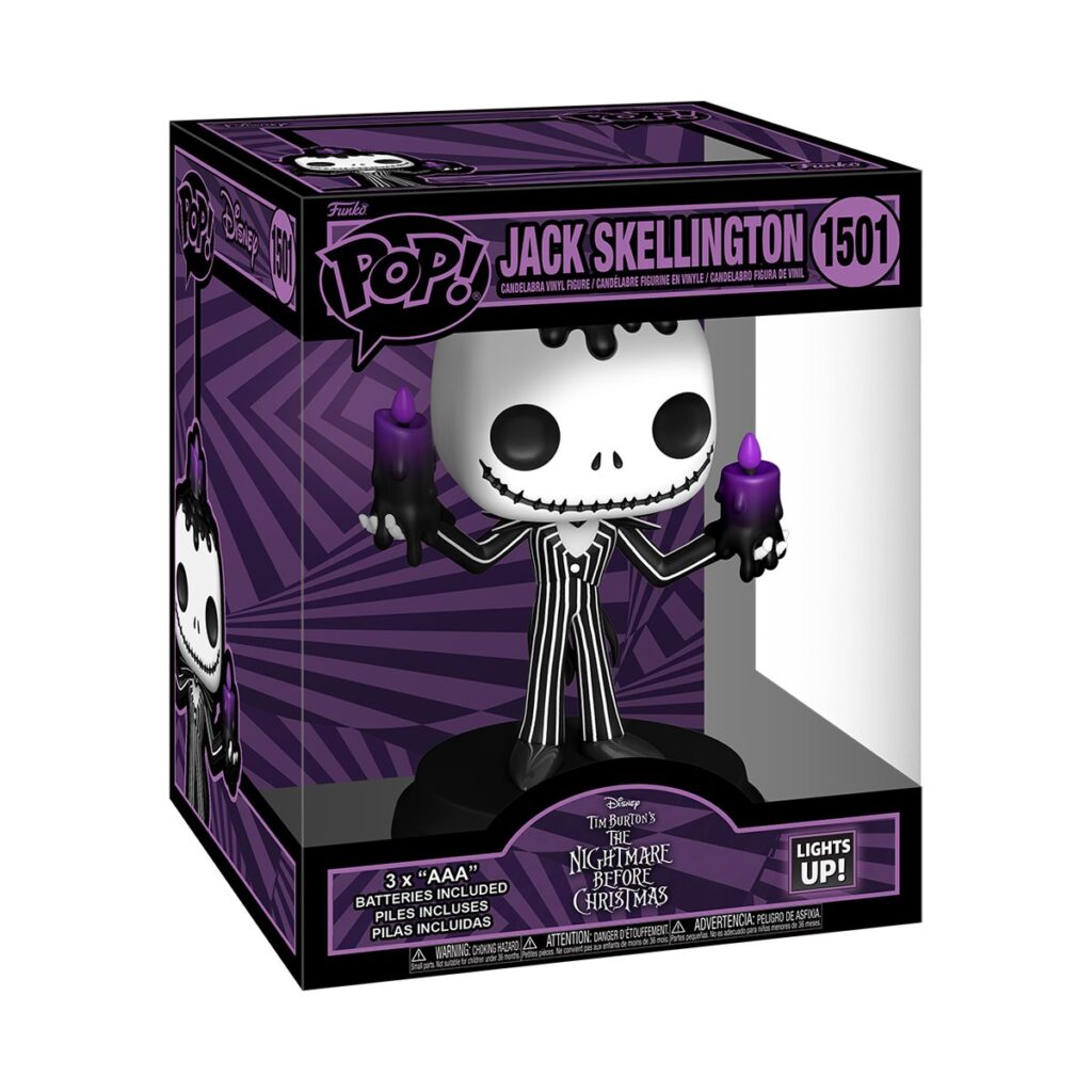 The Nightmare Before Christmas Jack Skellington Halloween Light-Up Super Funko Pop! Vinyl Figure #1501 - Box Front