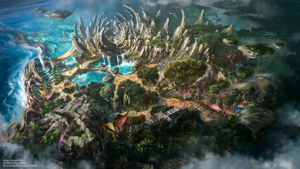 Avatar Updates Announced for Disney California Adventure - Land Aerial View