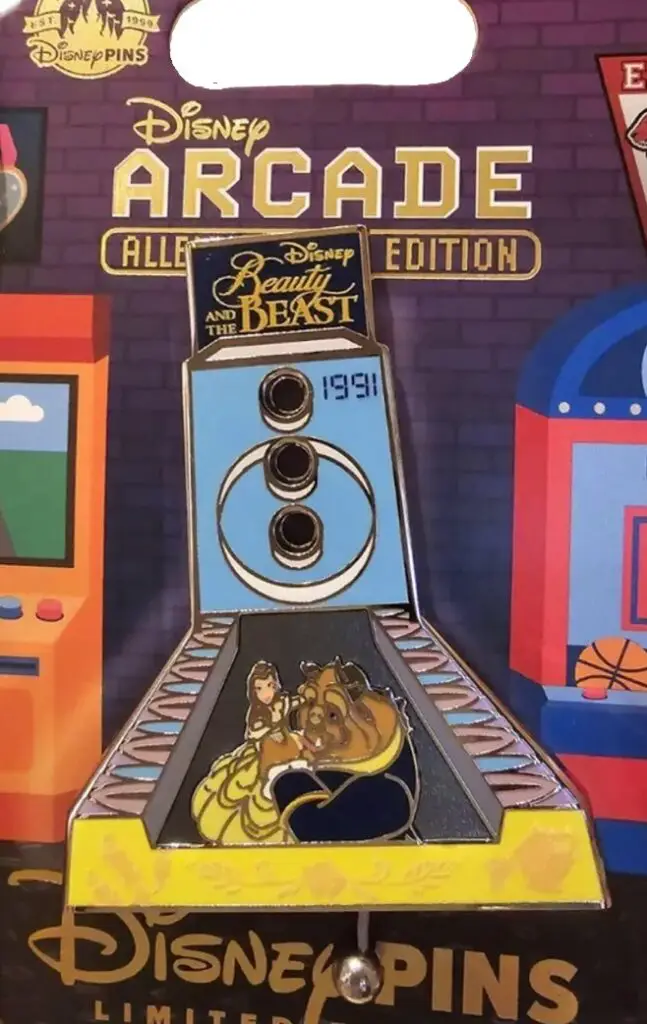 Beauty and the Beast Arcade Alley Bowler Pin