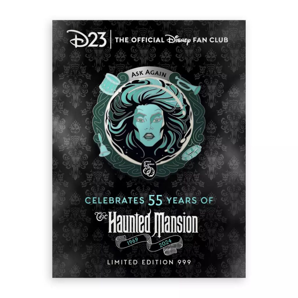 D23-Exclusive The Haunted Mansion 55th Anniversary Spinner Glow Pin – Leota's Fortunes – Limited Edition