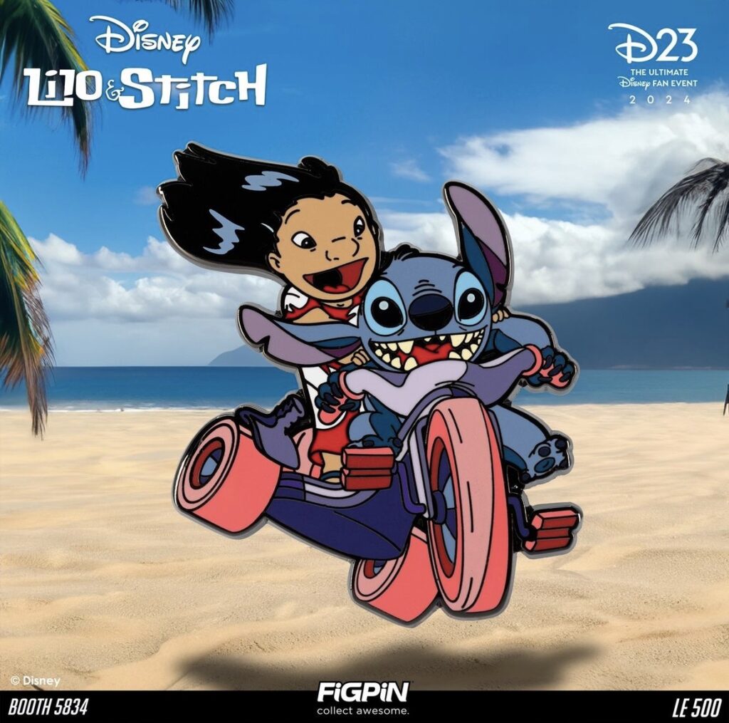 D23 FiGPiN Exclusives Disney Lilo & Stitch on Trike