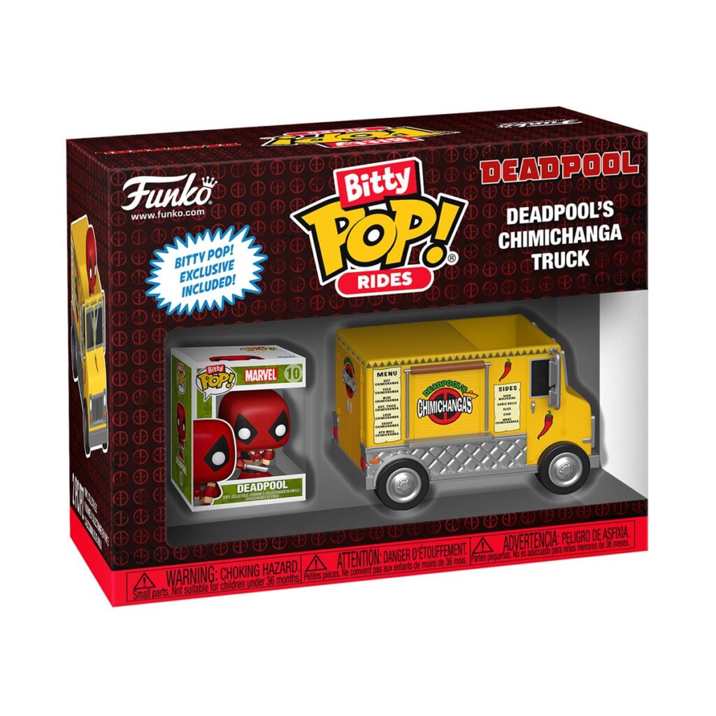 Deadpool and Chimichanga Truck Funko Bitty Pop! Ride Box