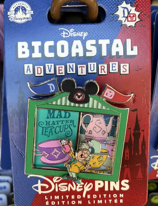 Disney Bicoastal Adventures Mad Tea Party LE Pin