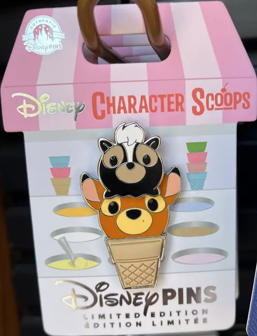 Disney Character Scoops Bambi & Flower LE Pin