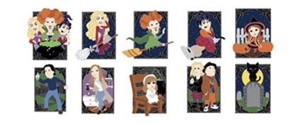 Disney Hocus Pocus Mystery Blind Box Pin Set