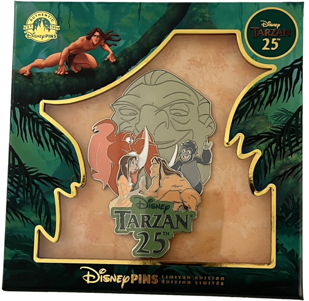 Disney Pins Tarzan 25th Anniversary Limited Edition Box Pin - Front of Box