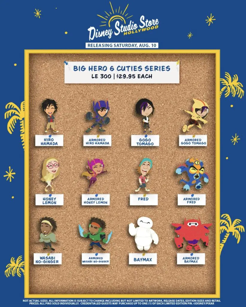 Disney Studio Store Hollywood D23 The Ultimate Disney Fan Event Pin Preview - Disney Big Hero 6 Cuties Series