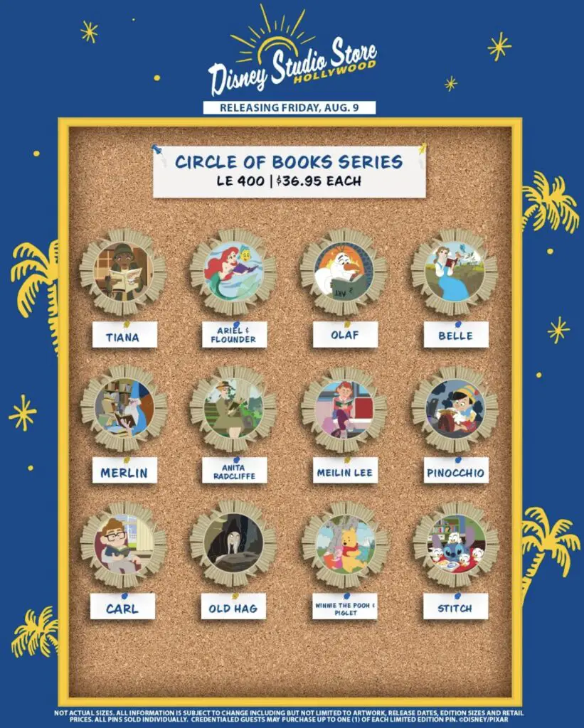 Disney Studio Store Hollywood D23 The Ultimate Disney Fan Event Pin Preview - Disney Circle of Books Series