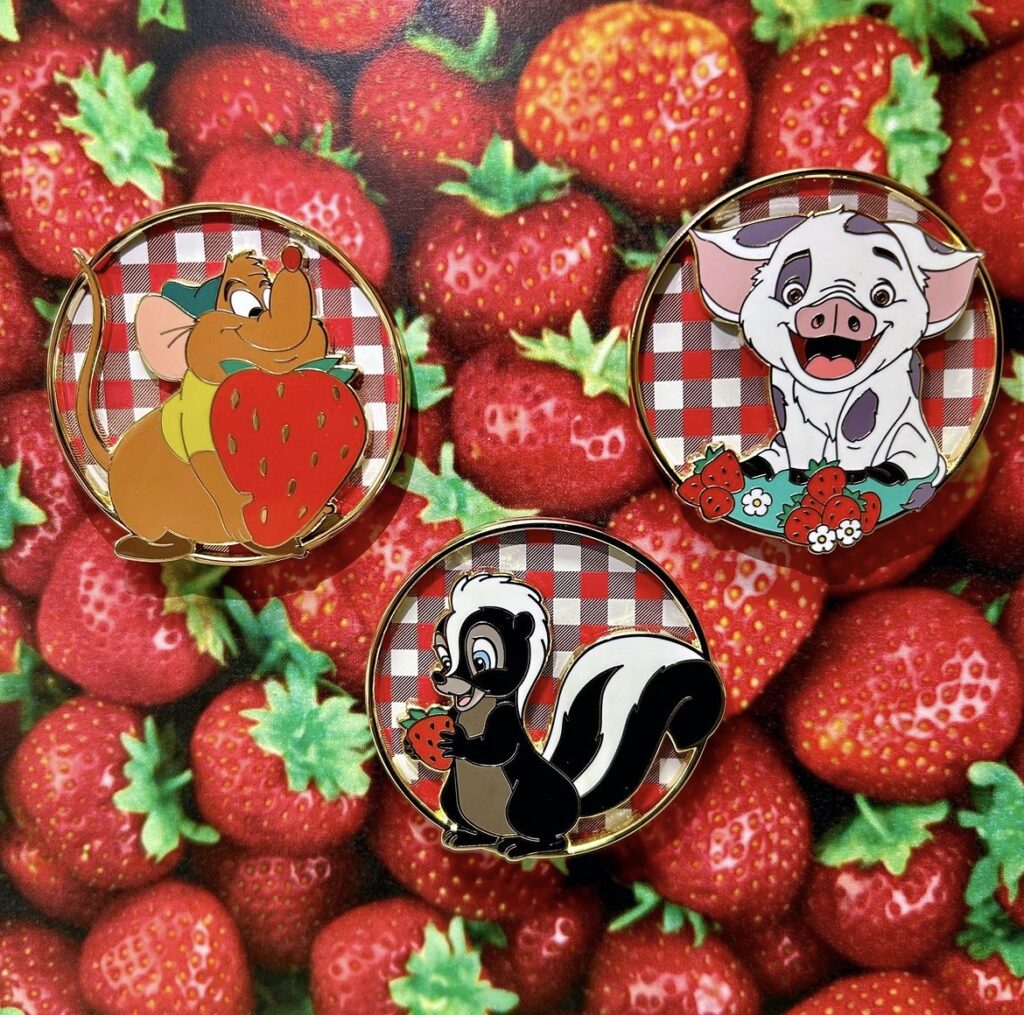 Disney Studio Store Hollywood D23 The Ultimate Disney Fan Event Pin Preview - Disney Strawberry Pals Pins