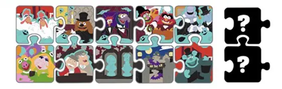 Haunted Mansion Muppets Character Connection Puzzle Mystery Pin Blind Box